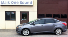 2013 Ford Focus with professional window tint in North Bay